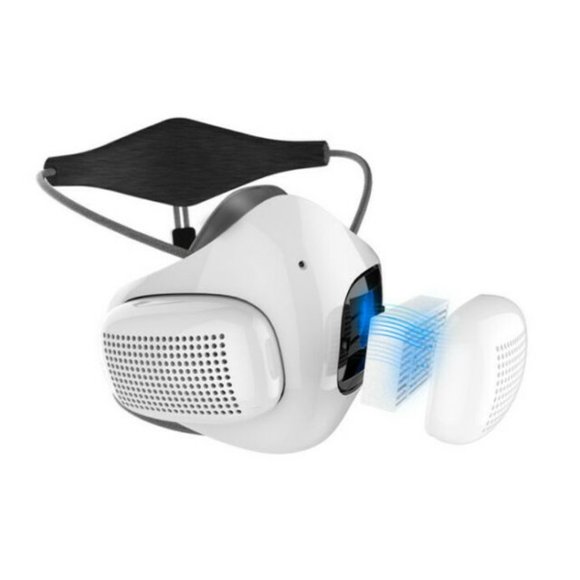 Atmoblue Reusable Smart Electric Face Mask with Fan True H13 HEPA Filter - Picture 1 of 8